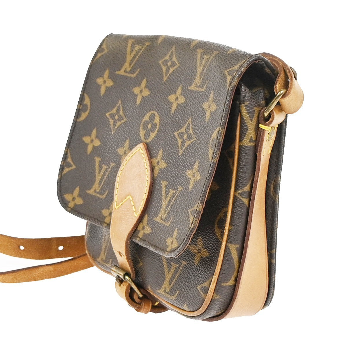 LOUIS VUITTON Mini Cartouchiere Shoulder Bag Monogram Leather BN M51254 34KD084