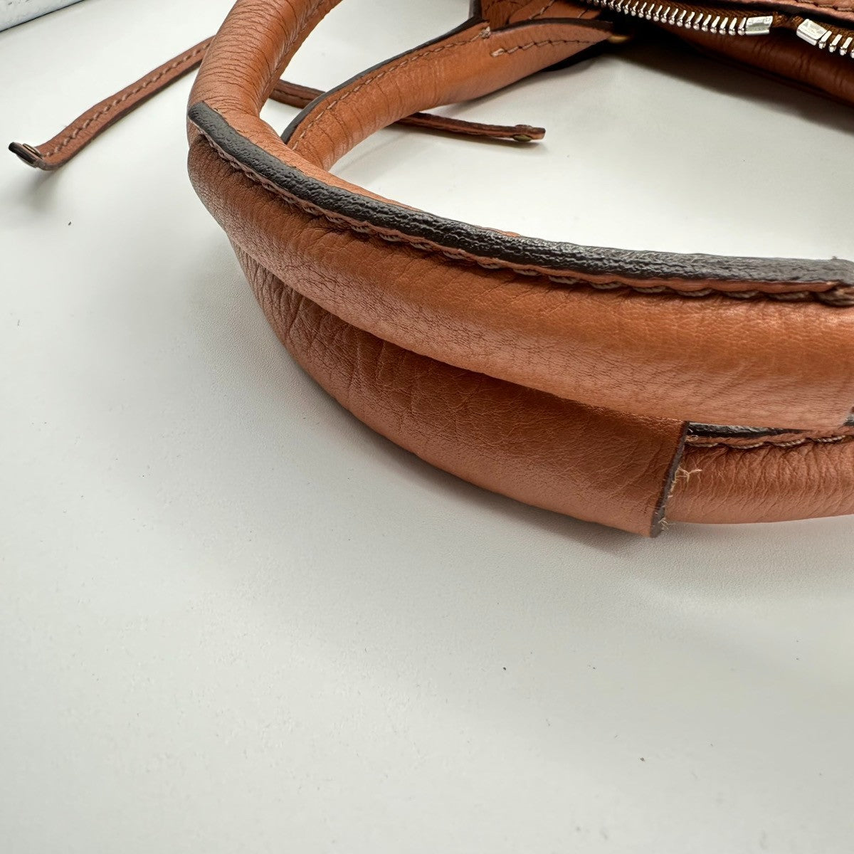CHLOE Paddington Shoulder Hand Bag Leather Light Brown Italy GHW 59RL834
