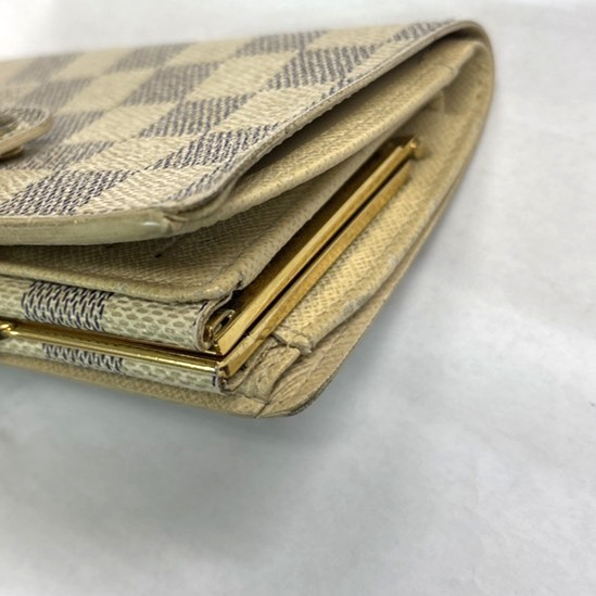 LOUIS VUITTON Portefeuille Viennois Wallet Damier Azur Leather N61676 01KD103