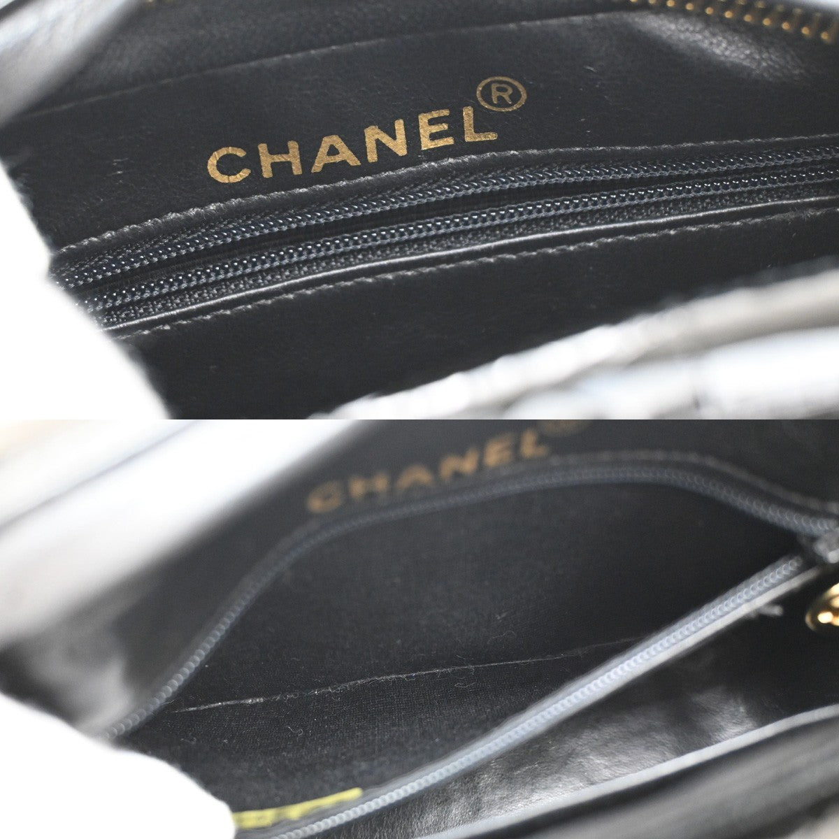 CHANEL CC Matelasse Mini Chain Shoulder Bag Patent Leather BK GHW VTG 375RL116