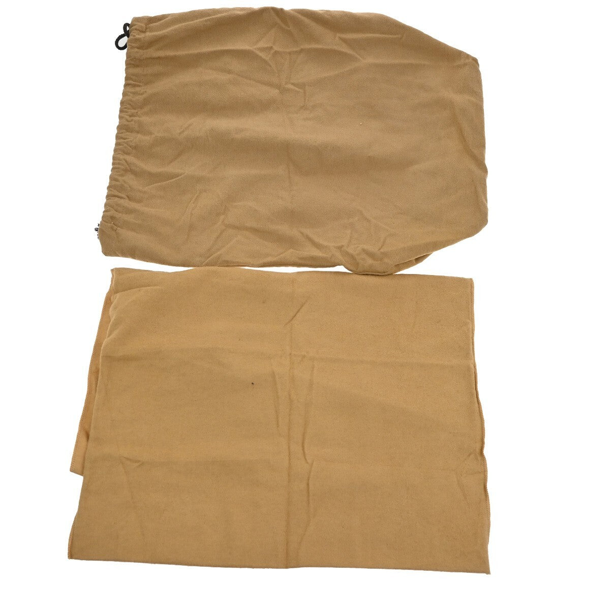LOUIS VUITTON Logo 10 Set Dust Bag Drawstring Canvas Cotton Beige Brown 09EE161