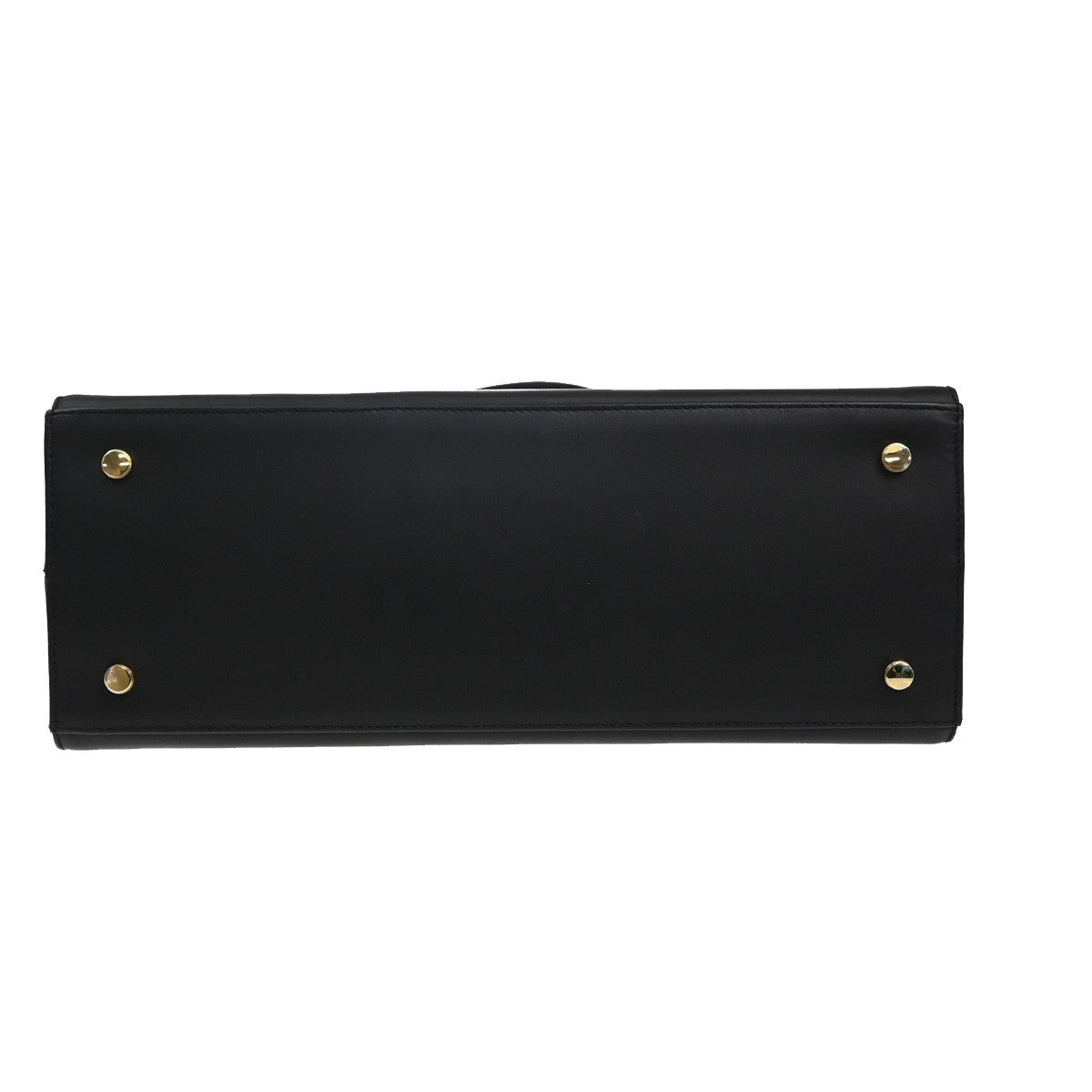 SALVATORE FERRAGAMO Logo Gancini Shoulder Hand Bag Leather GHW Black 30MA179