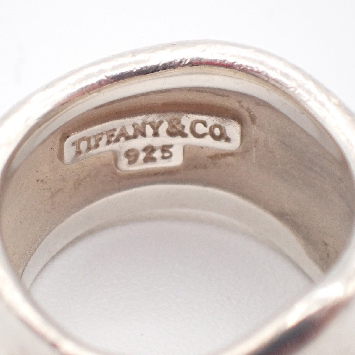 Tiffany & Co. Logo Leaf Ring JP 16 US 8 Silver 925 01KC376
