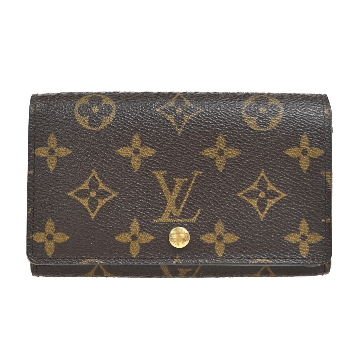 LOUIS VUITTON Porte Monnaie Billets Tresor Wallet Monogram Brown M61730 66EG203