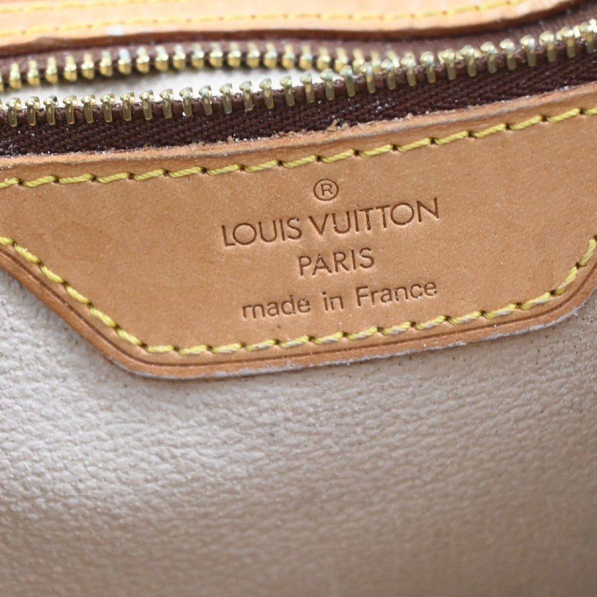 LOUIS VUITTON BUCKET GM Shoulder Tote Bag Monogram Leather Brown M42236 30CA848