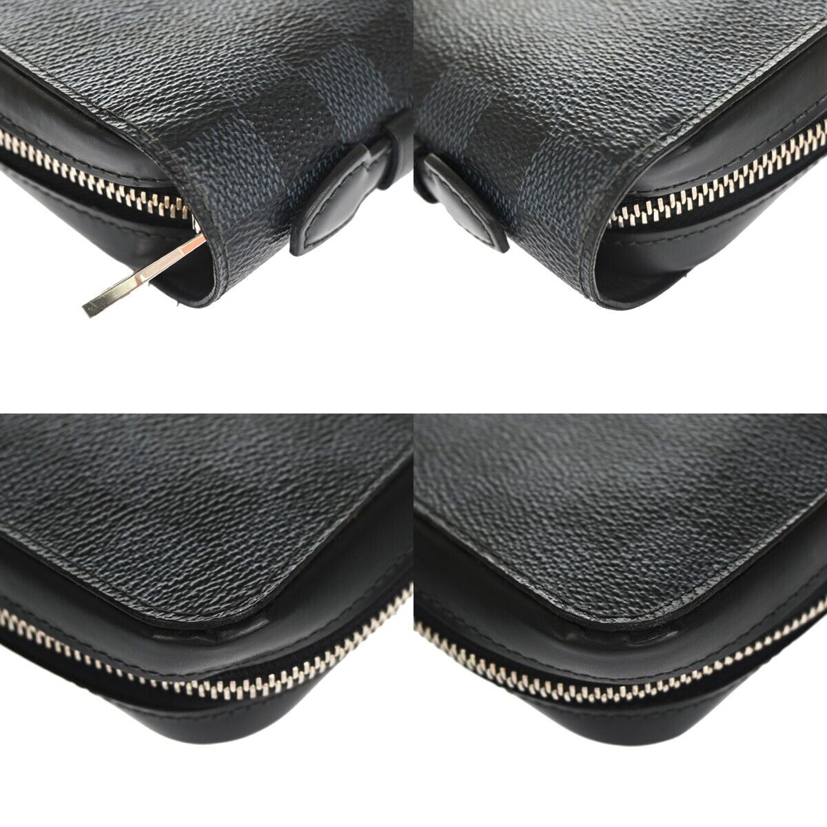 LOUIS VUITTON Zippy XL Long Bifold Wallet Damier Cobalt Leather N41590 14RH322