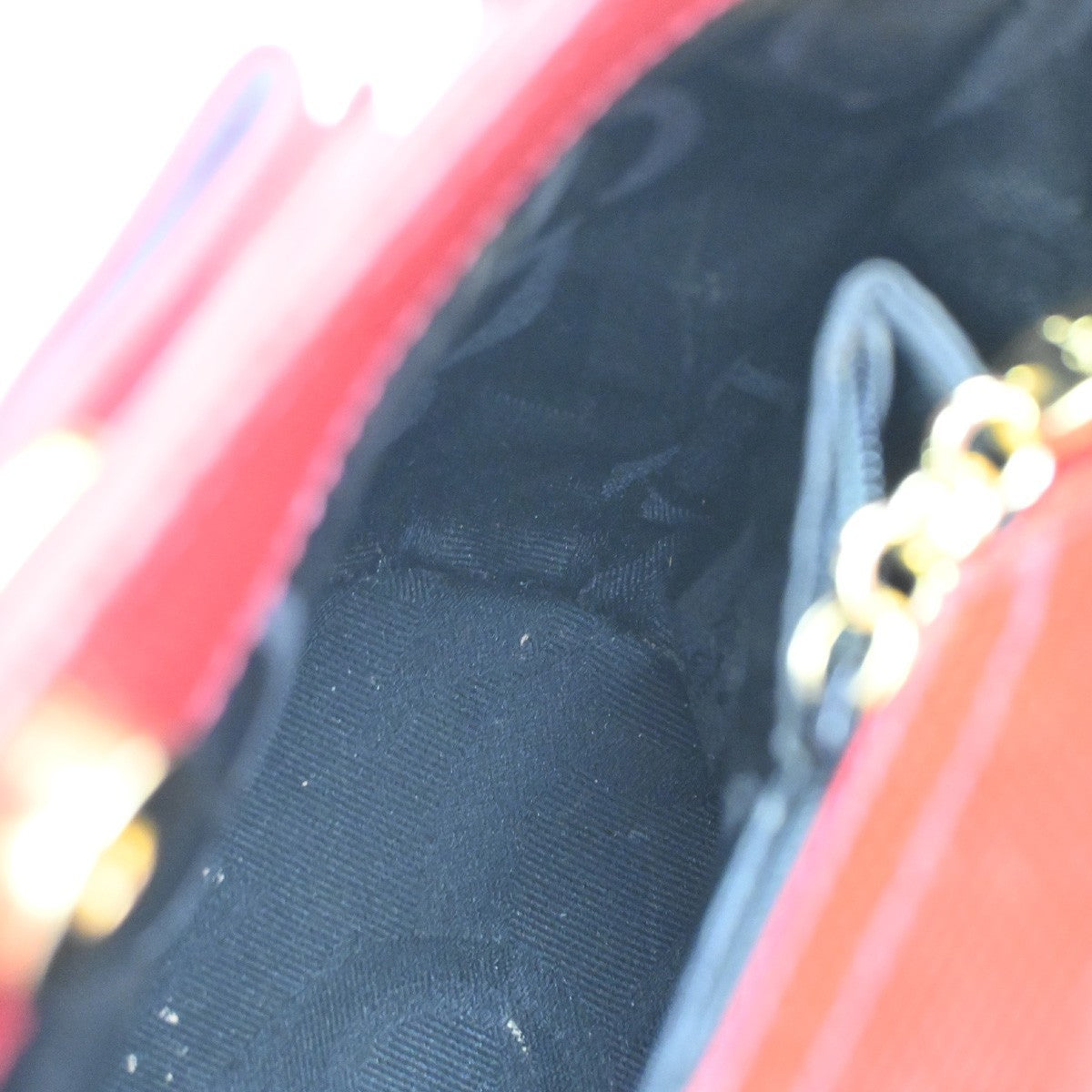 SALVATORE FERRAGAMO Vara Bow Bucket Handbag Embossed Leather Red GHW 62DA271