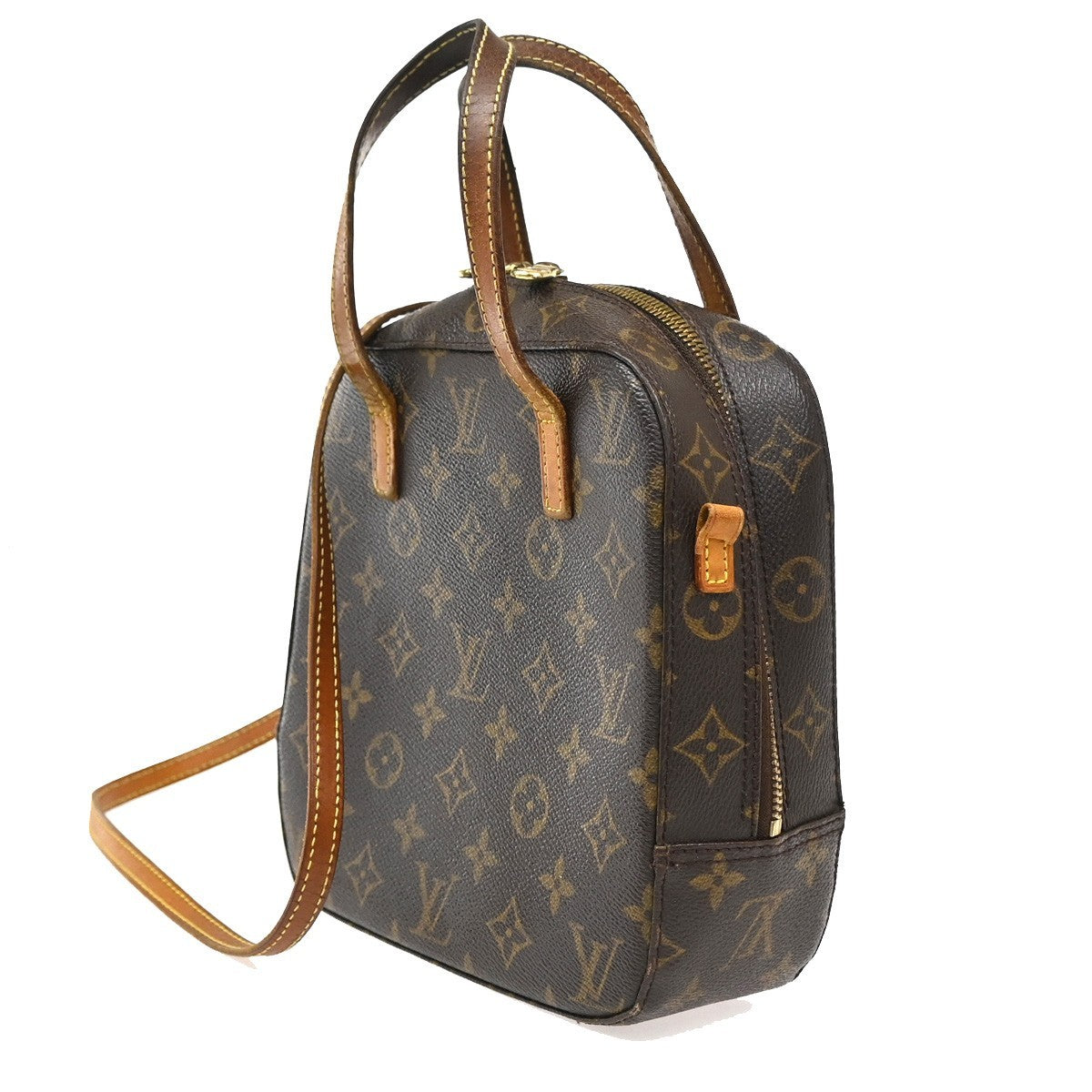 LOUIS VUITTON Spontini 2Way Shoulder Hand Bag Monogram Leather M47500 35CA536