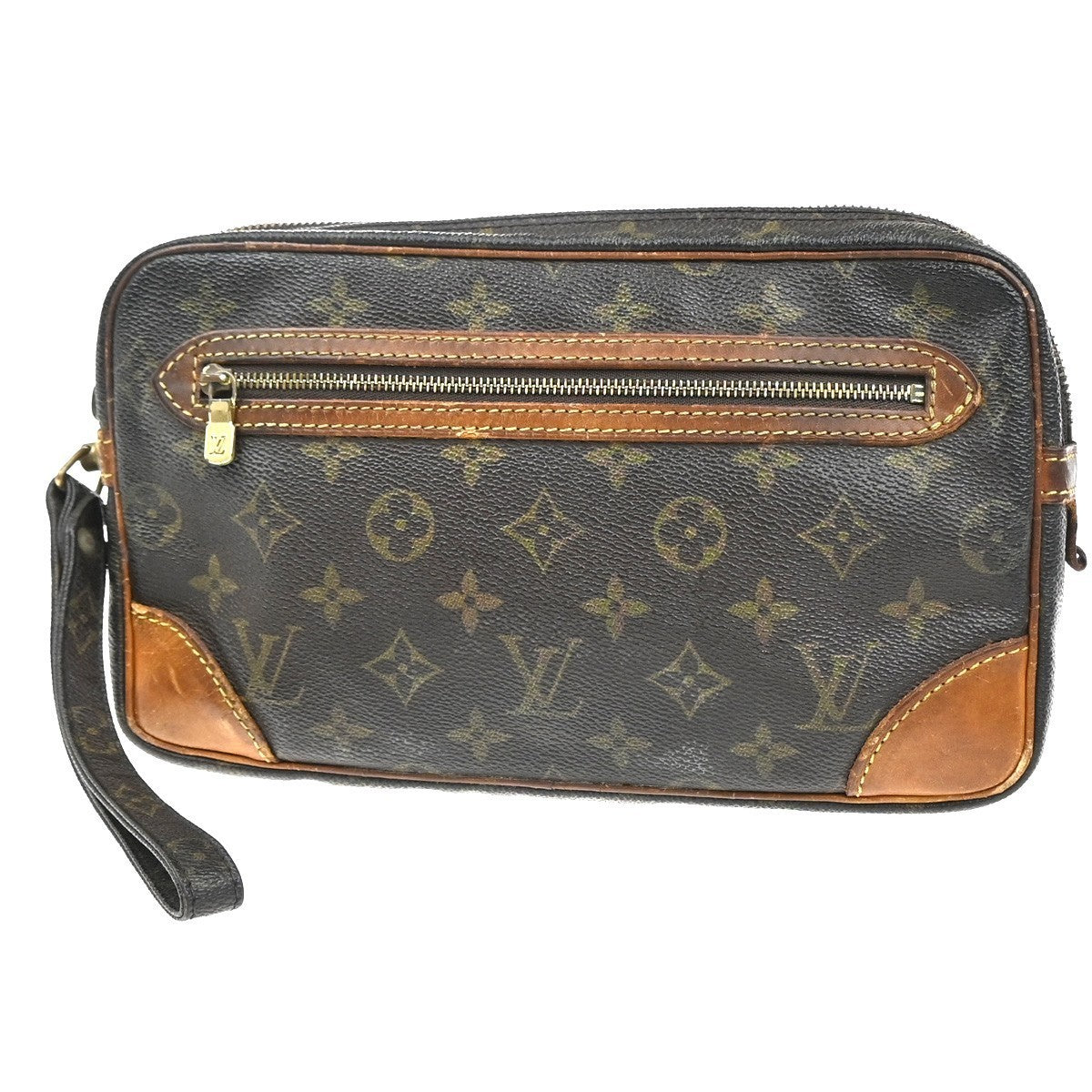 LOUIS VUITTON Marly Dragonne GM Clutch Hand Bag Monogram Brown M51825 60MA194