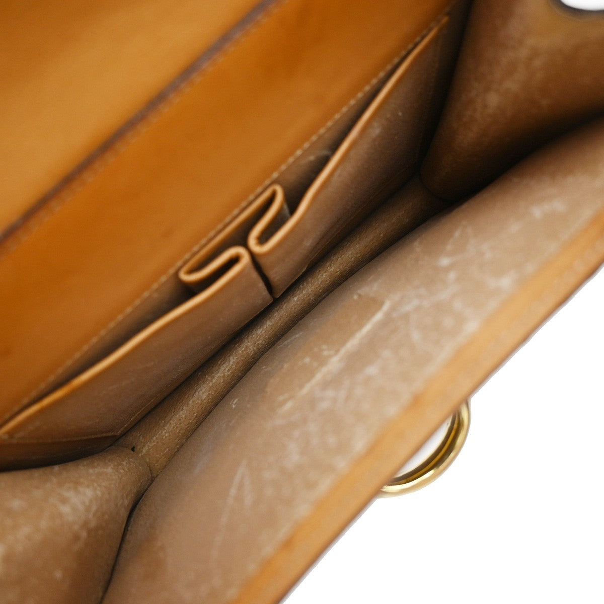 CELINE Logo Macadam Pattern Hand Bag PVC Leather Brown GHW Italy 67EF790