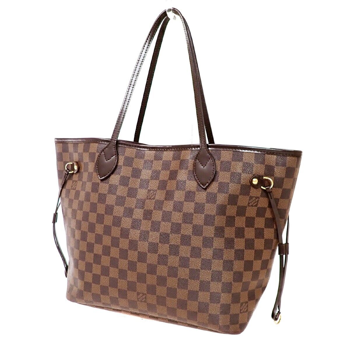 LOUIS VUITTON Neverfull MM Shoulder Bag Damier Ebene Leather BN N41358 686RH759