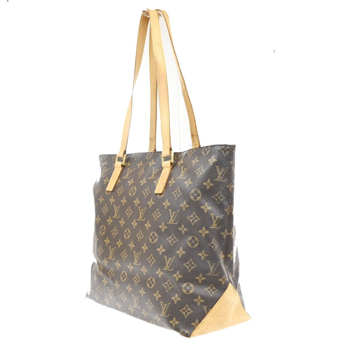 LOUIS VUITTON Cabas Mezzo Shoulder Bag Monogram Leather Brown M51151 77PA001