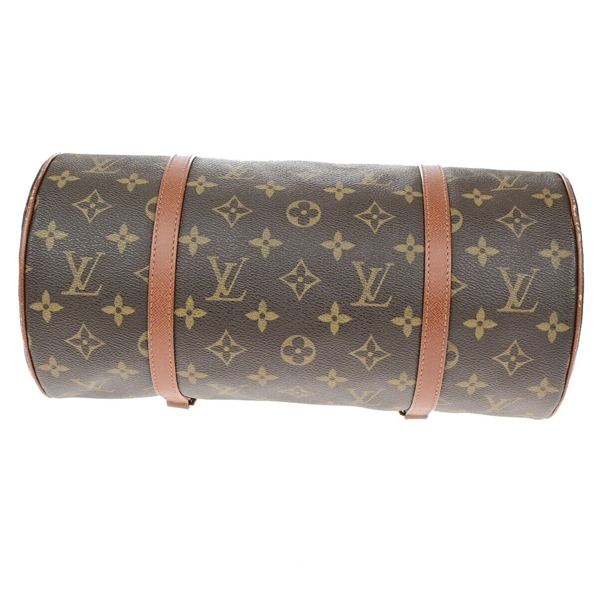 LOUIS VUITTON Logo PAPILLON 30 Hand Bag Monogram Leather Brown M51365 39YH075
