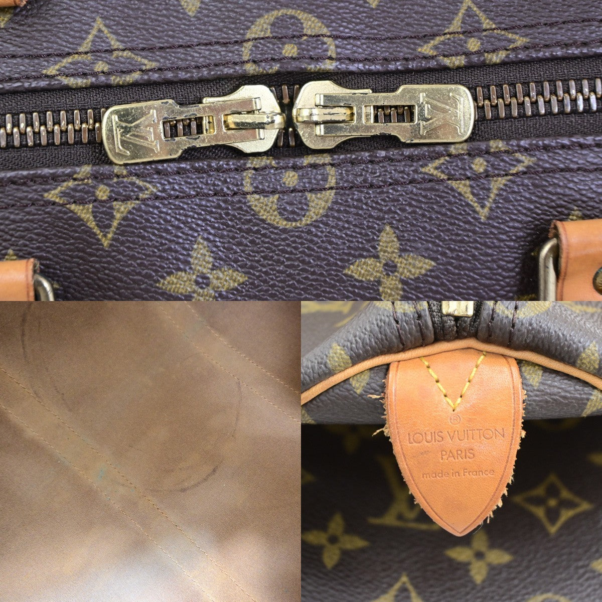 LOUIS VUITTON Keepall 50 Travel Hand Bag Monogram Leather Brown M41426 16PA094