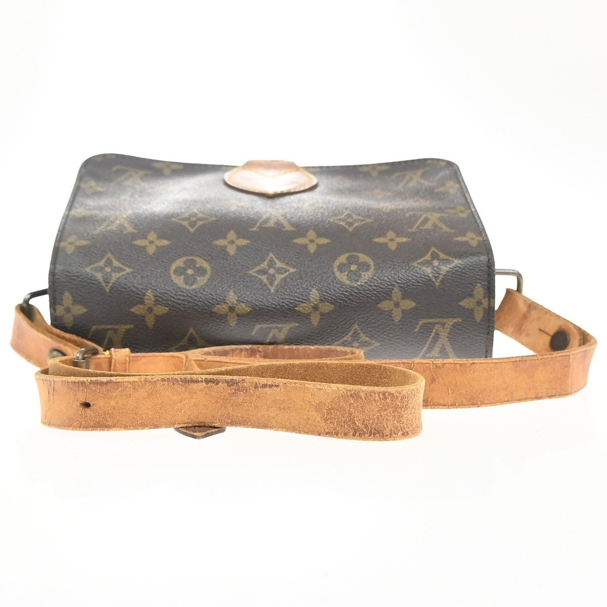 LOUIS VUITTON Cartouchiere MM Shoulder Bag Monogram Leather Brown M51253 62KP520
