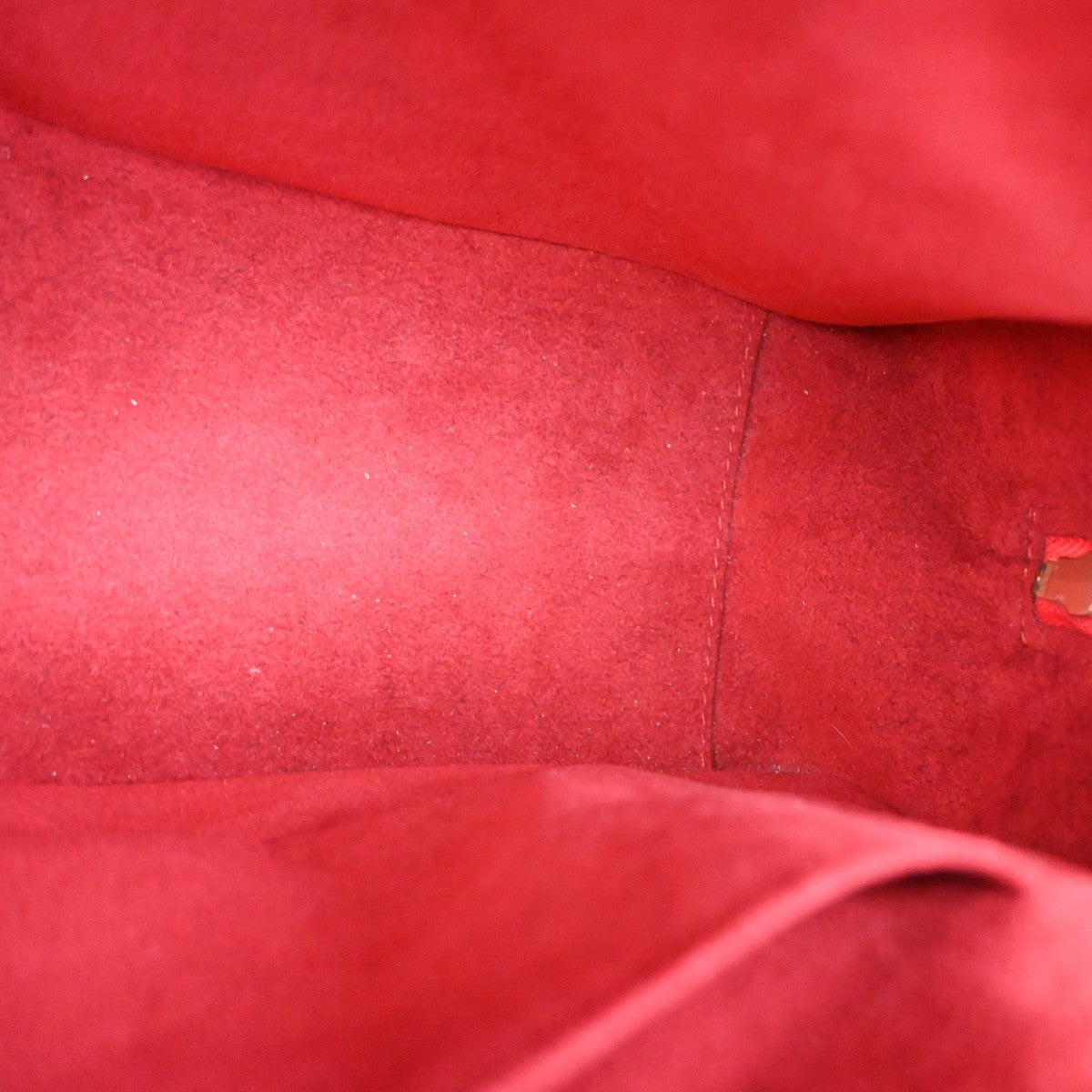 LOUIS VUITTON LV Sabron Logo Hand Bag Epi Leather Red France M52047 72RL901