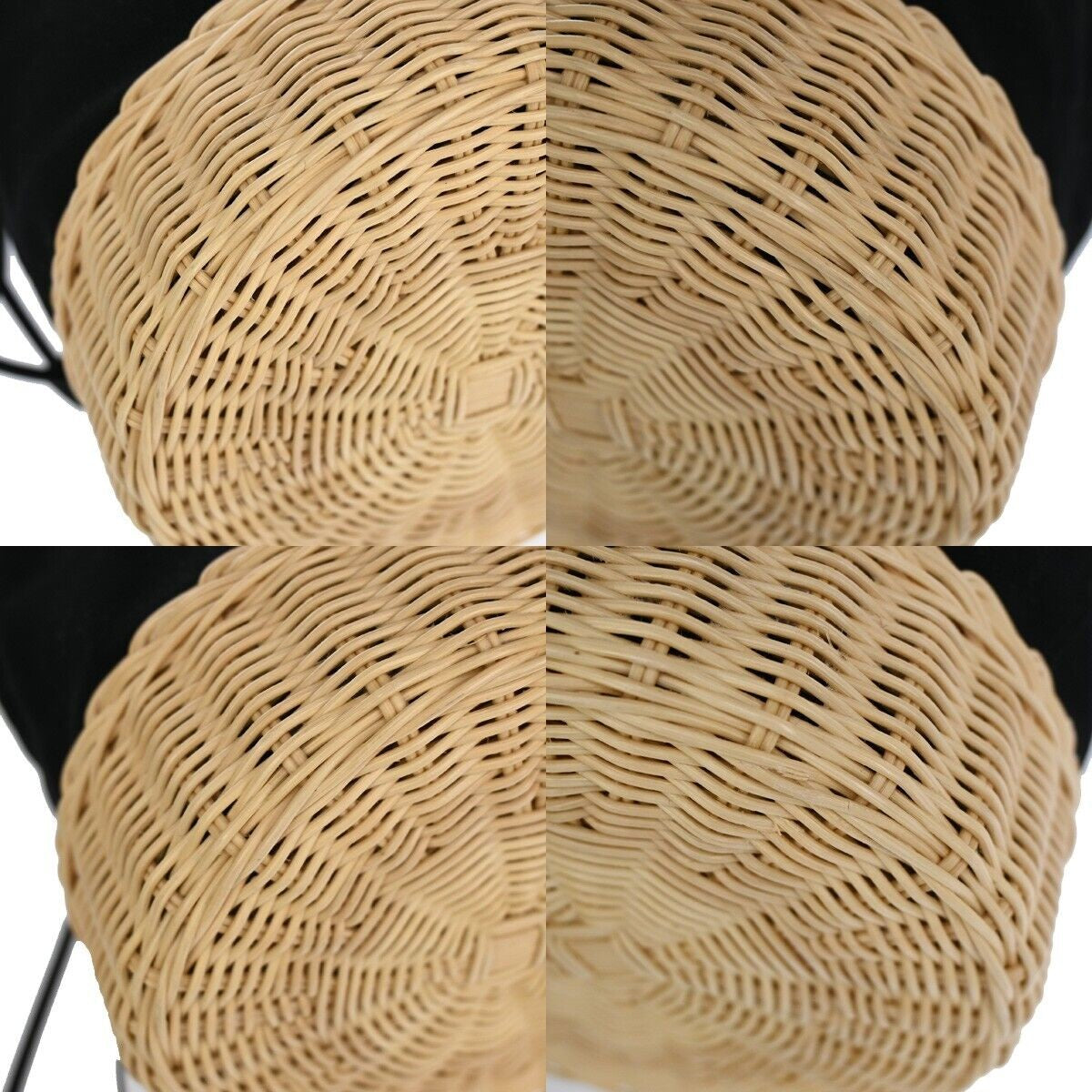 PRADA 2Way Plage Wicker 2Way Shoulder Hand Bag Straw Canvas Leather 669RH025