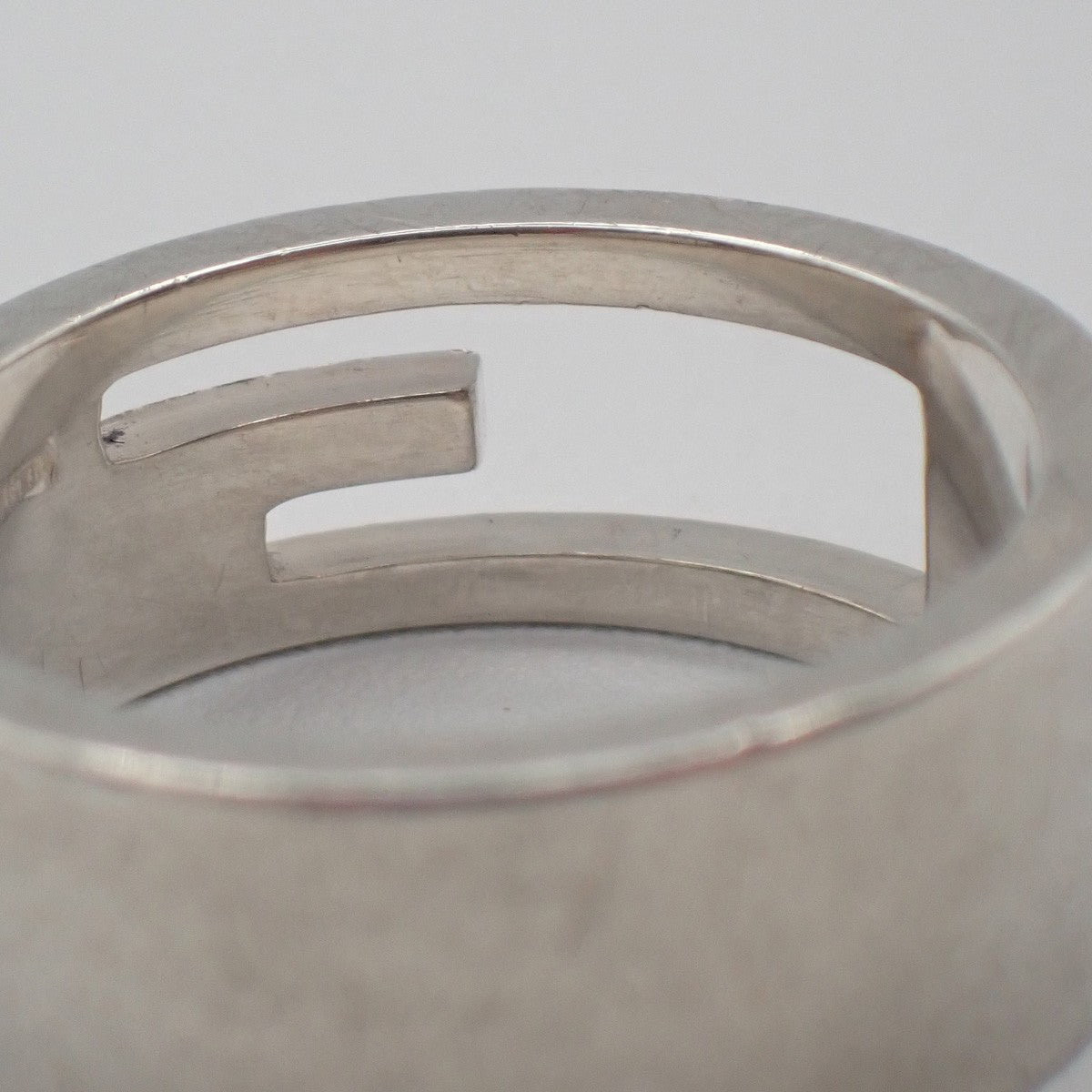 GUCCI G Logo Ring Silver 925 Size JP16 US8 Italy Accessory Italy 09KD093