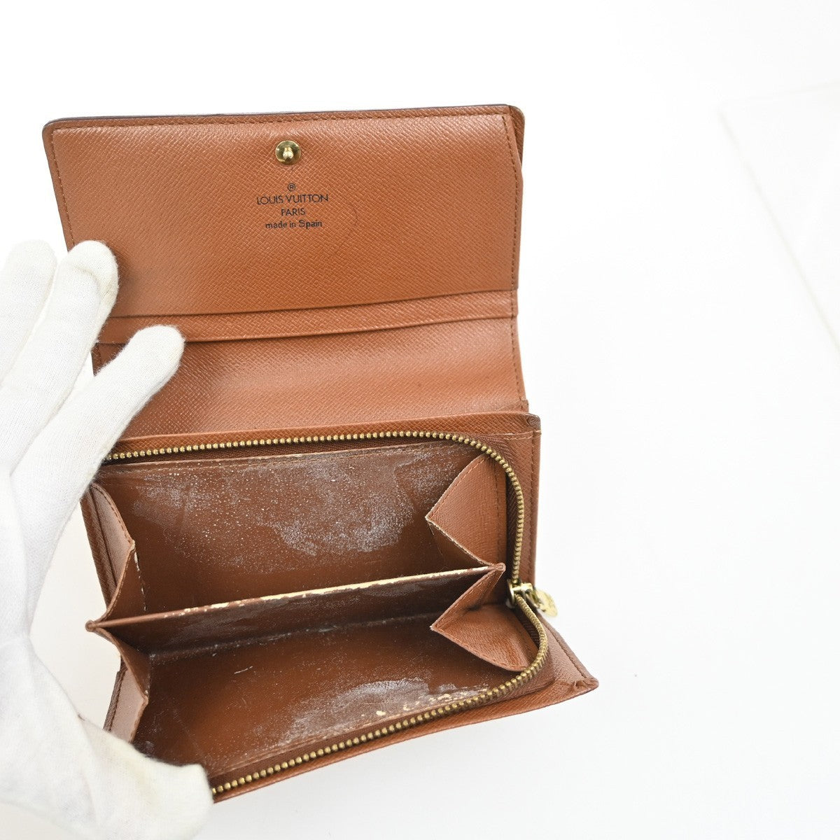LOUIS VUITTON Porte Monnaie Billets Tresor Wallet Monogram Brown M61730 01KC302