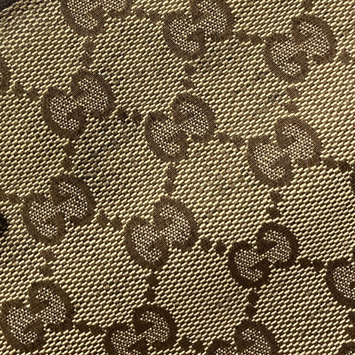 GUCCI Logo GG Pattern Crossbody Shoulder Bag Canvas Leather Brown SHW 36EE292