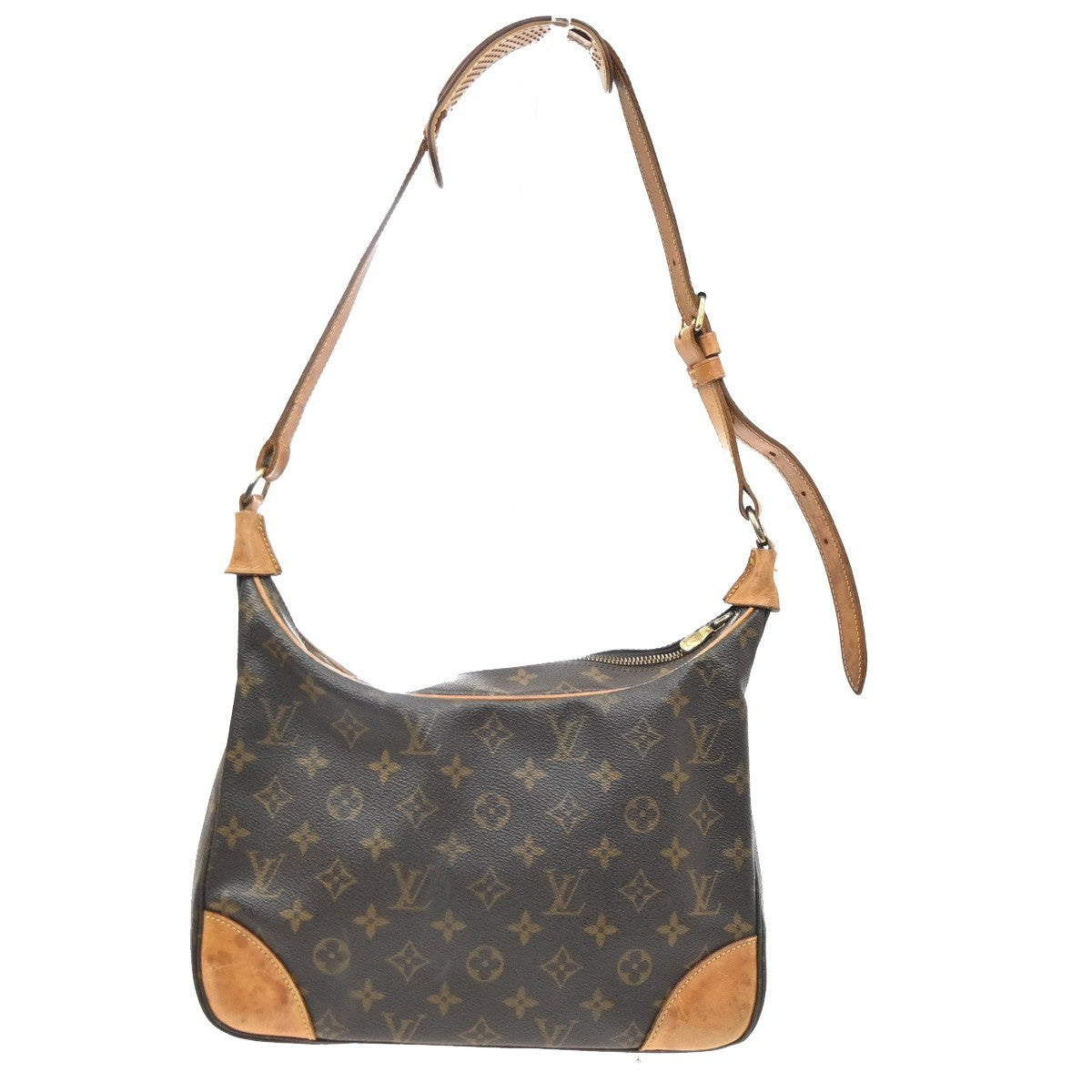 LOUIS VUITTON Boulogne 30 Shoulder Bag Monogram Leather Brown M51265 84YJ279