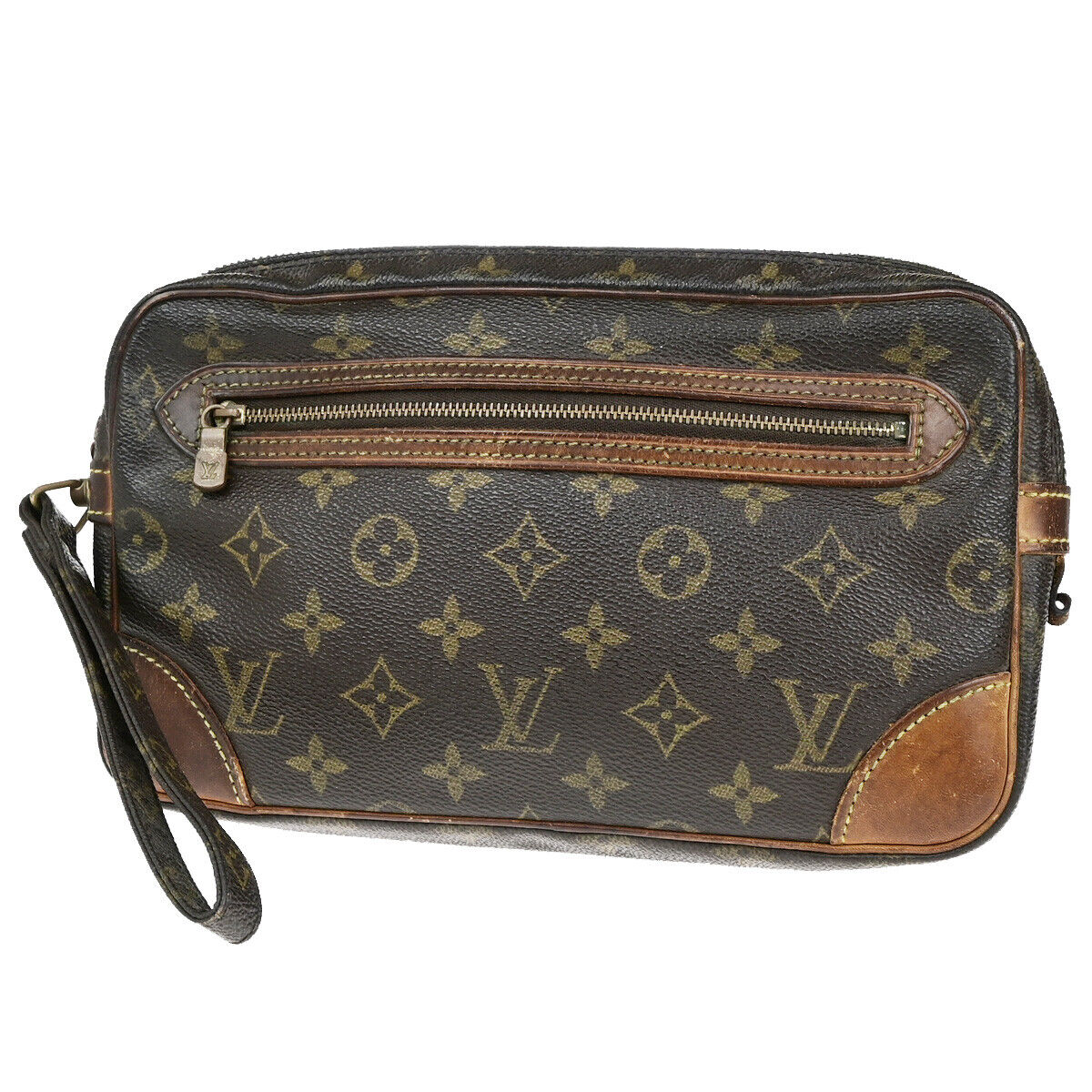 LOUIS VUITTON Marly Dragonne GM Clutch Hand Bag Monogram Brown M51825 67YG502