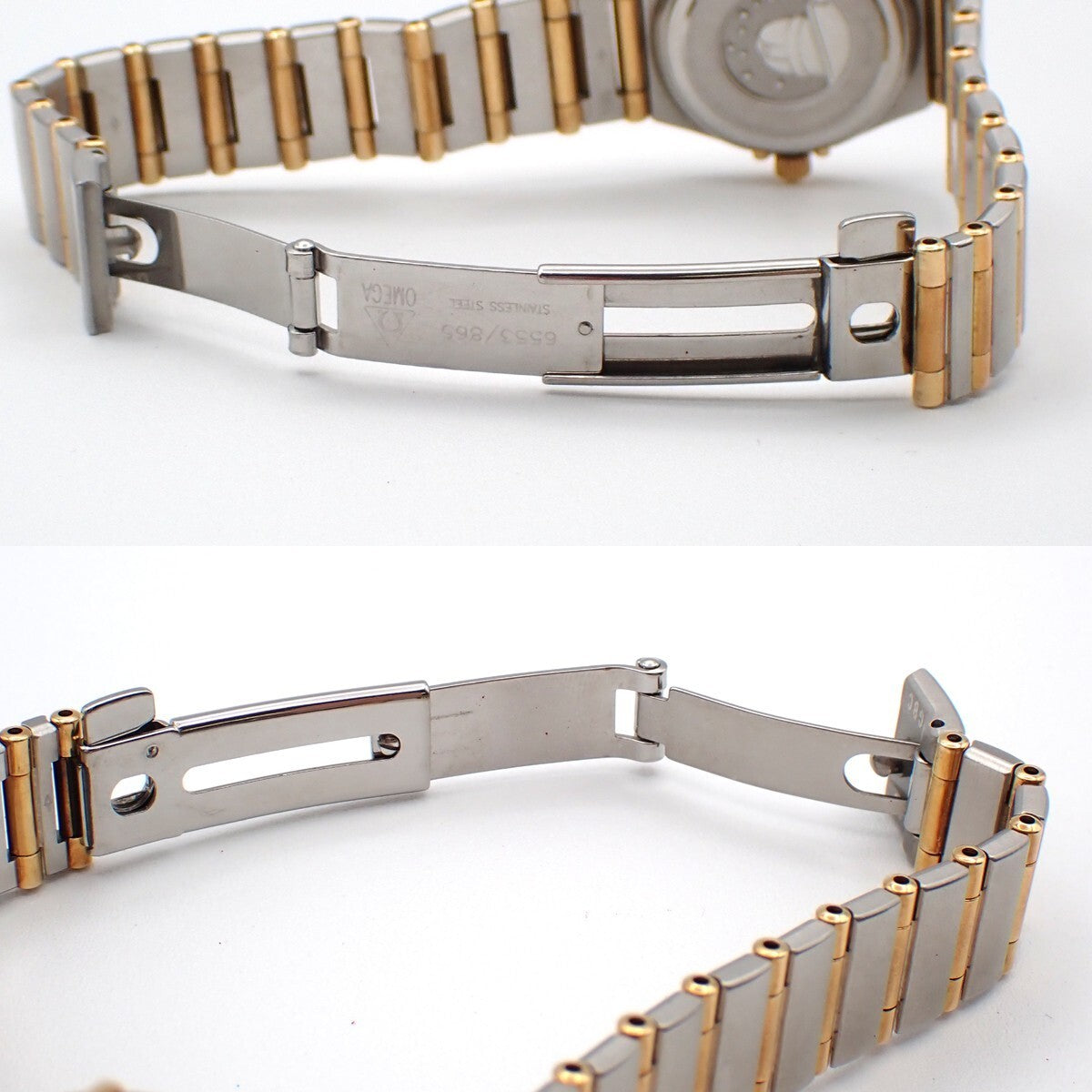 OMEGA Constellation Ladies Watch 1262.75.00 Quartz Diamond Steel Gold 300RK956
