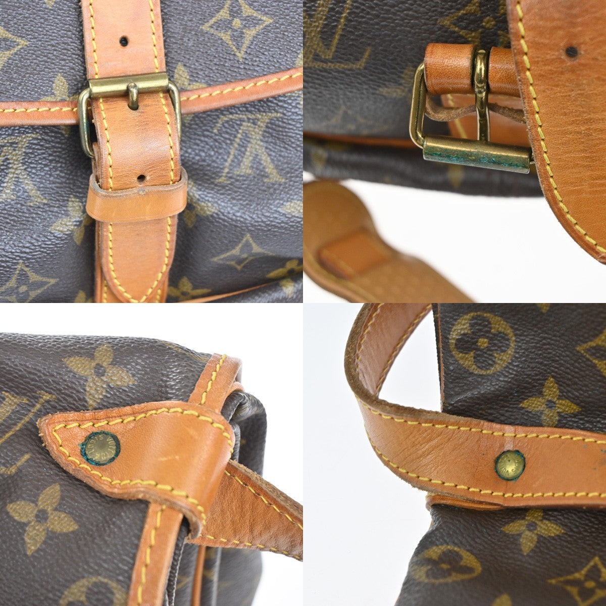 LOUIS VUITTON Saumur 35 Shoulder Bag Monogram Leather BN France M42254 82KC269