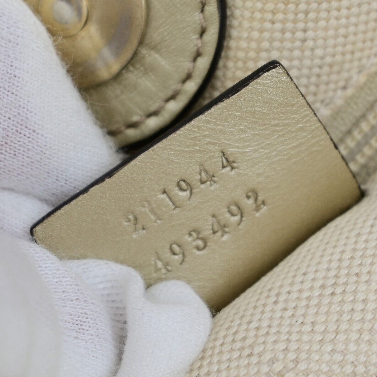 GUCCI Logo Sukey GG Pattern Shoulder Bag Canvas Leather Gold Brown GHW 35EC974