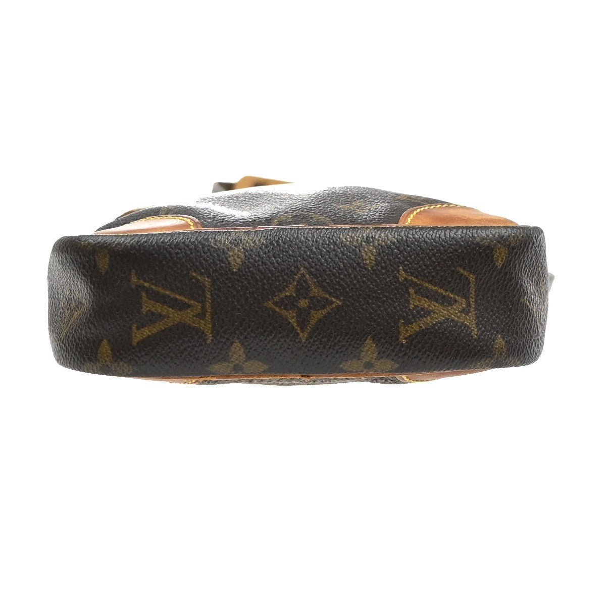 LOUIS VUITTON Danube Shoulder Bag Monogram Leather Brown France M45266 33MA645