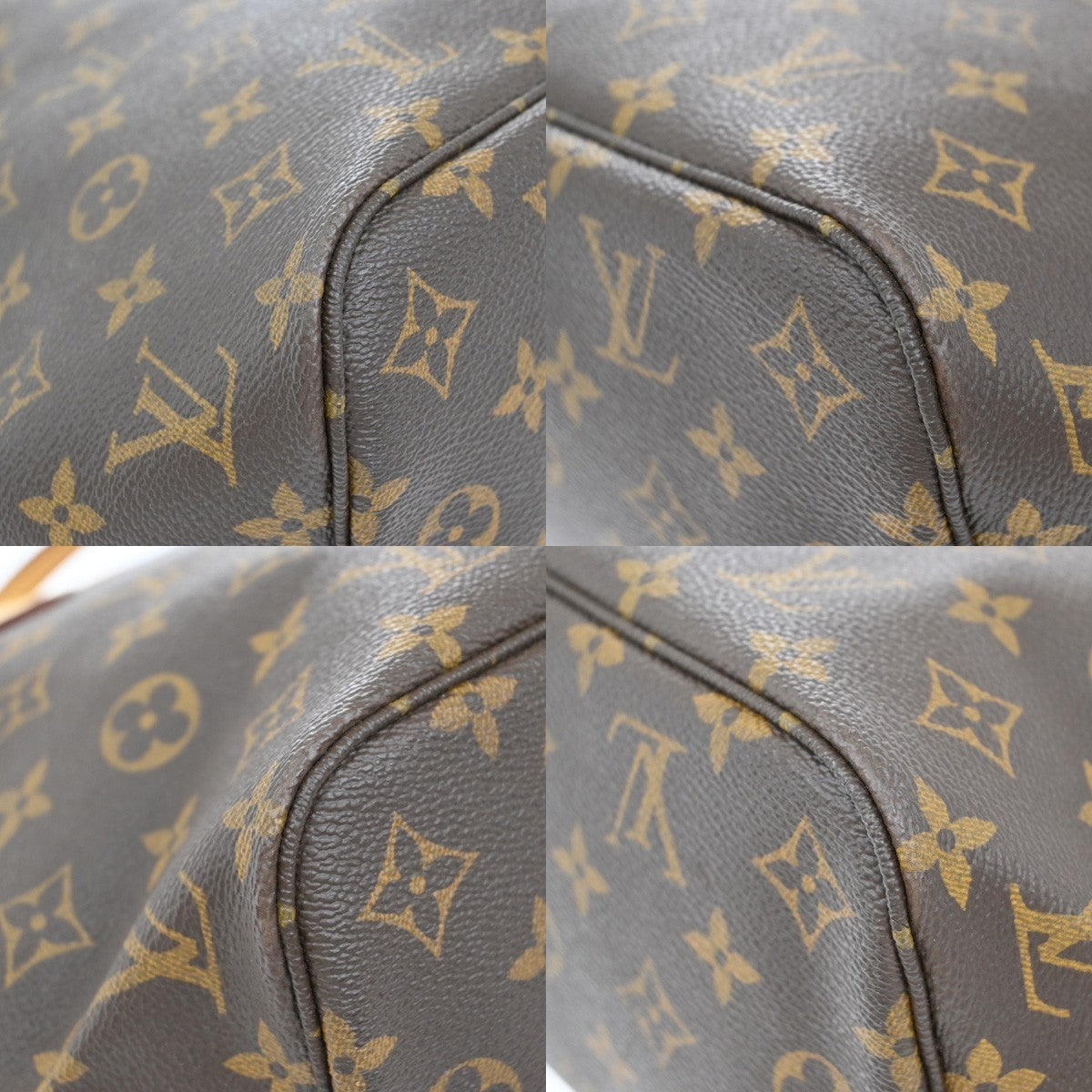 LOUIS VUITTON Neverfull PM Shoulder Tote Bag Monogram Leather BN M40155 50EF814