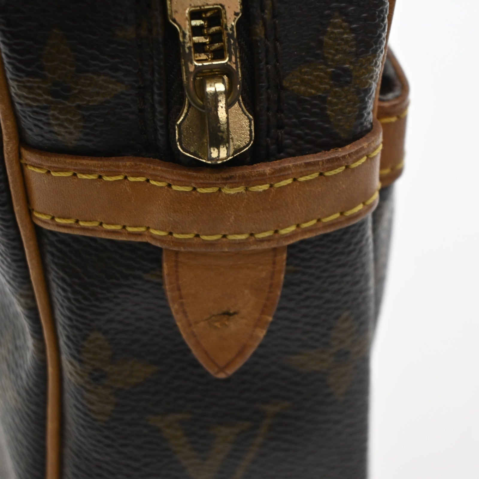 LOUIS VUITTON Compiegne 23 Clutch Hand Bag Monogram Leather Brown M51847 66KD143