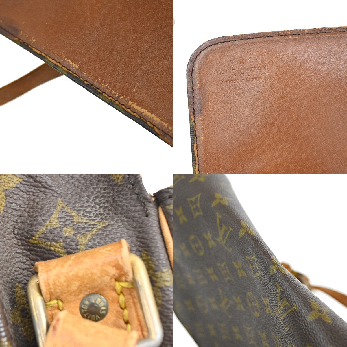 LOUIS VUITTON Cartouchiere GM Shoulder Bag Monogram Leather Brown M51252 34YH191