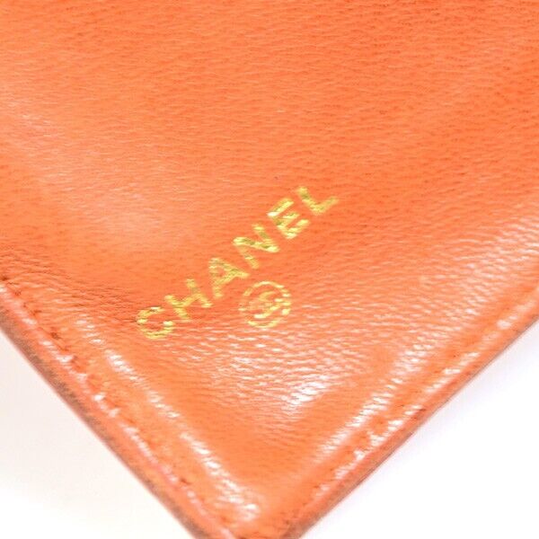 CHANEL CC Long Bifold Wallet Purse Caviar Skin Leather Brown GHW Vintage 62YE756