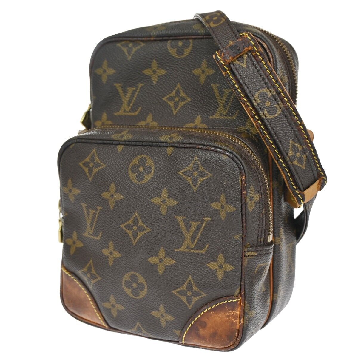 LOUIS VUITTON Amazon Crossbody Shoulder Bag Monogram Leather BN M45236 62EA038