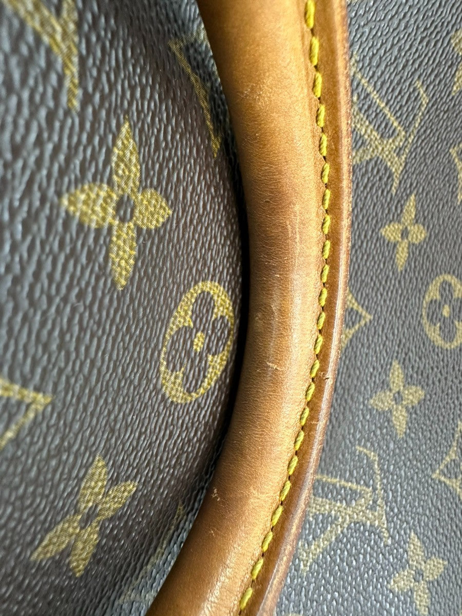 LOUIS VUITTON LV Logo Deauville Hand Bag Monogram Leather Brown M47270 75KC833
