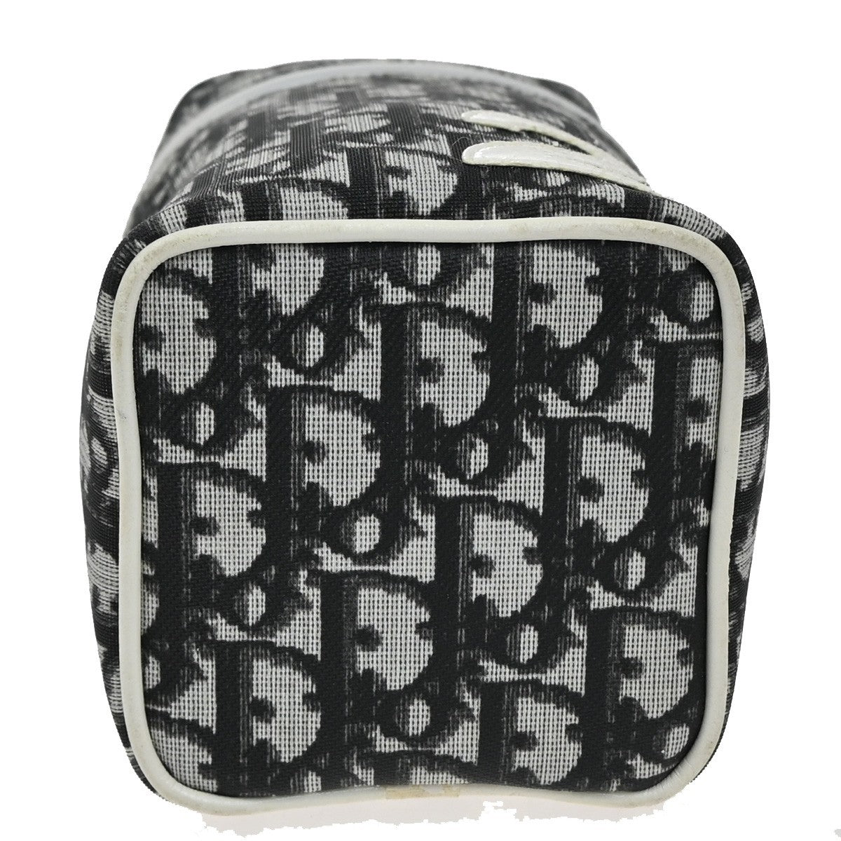 CHRISTIAN DIOR Trotter Pattern Hand Bag Coating Canvas Patent Leather 69KP118