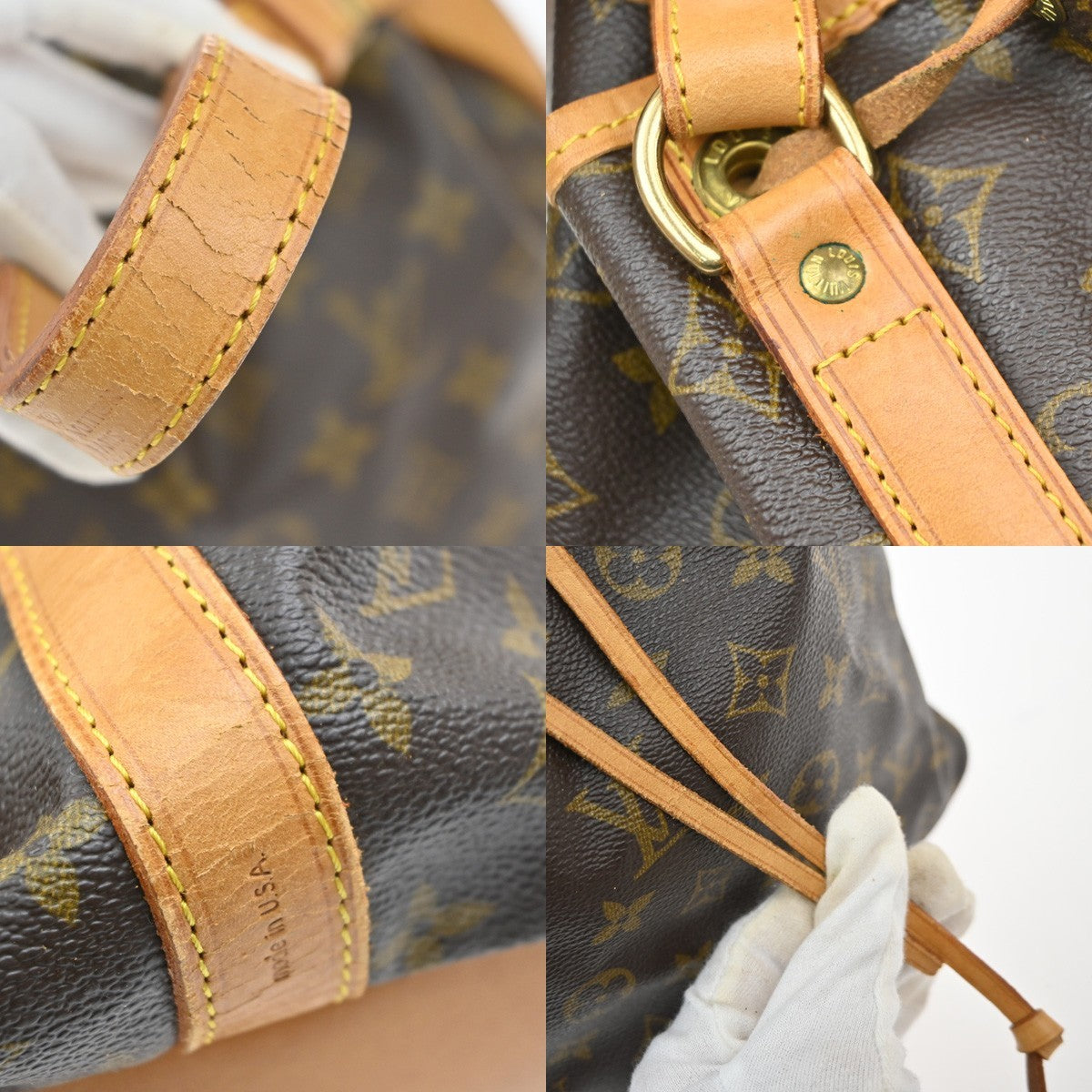 LOUIS VUITTON Petit Noe Drawstring Shoulder Bag Monogram BN USA M42226 94MA648