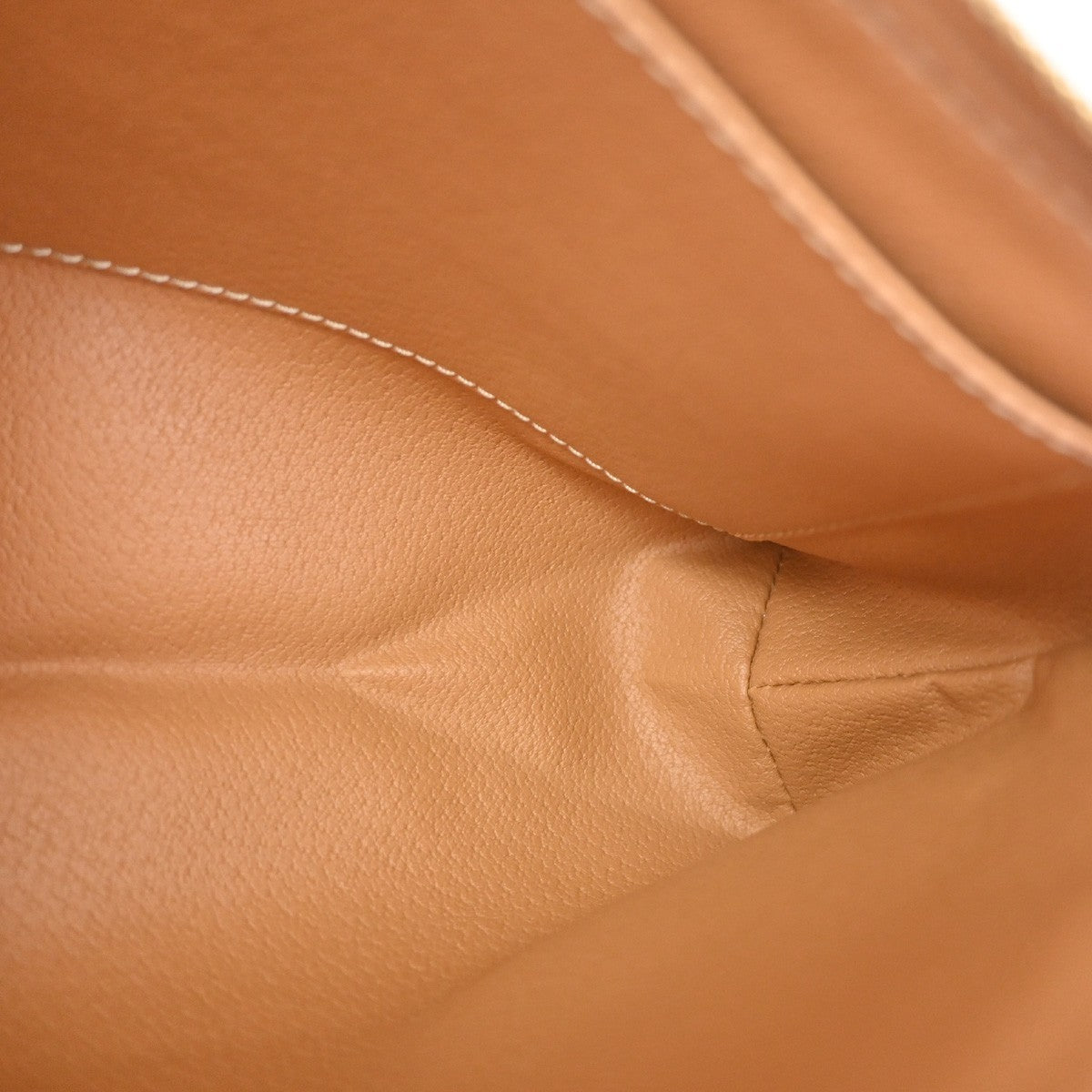 CELINE Logo Macadam Pattern Clutch Pouch Bag PVC Leather Brown GHW Italy 38KD013