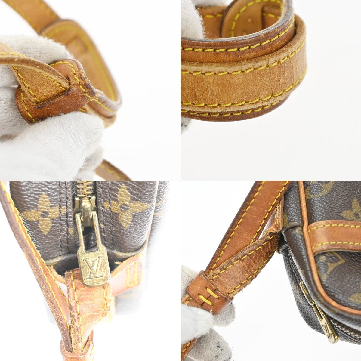 LOUIS VUITTON Jeune Fille MM Shoulder Bag Monogram Leather Brown M51226 34TA475