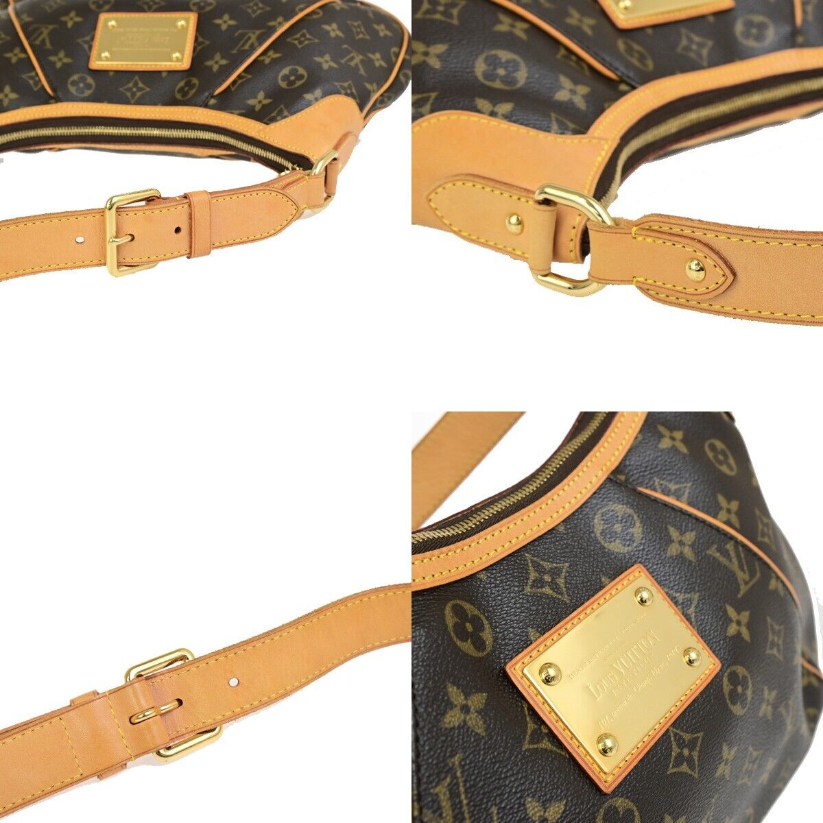 LOUIS VUITTON Thames GM Hobo Shoulder Bag Monogram Leather Brown M56383 667RF199