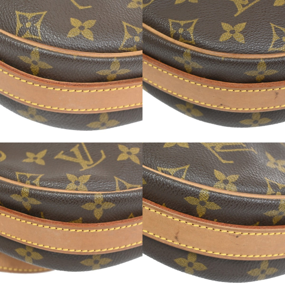 LOUIS VUITTON Jeune Fille MM Shoulder Bag Monogram Leather Brown M51226 32KC670