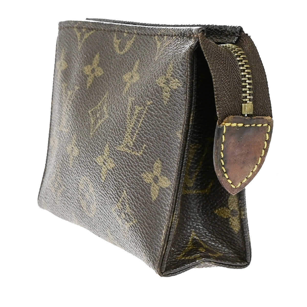LOUIS VUITTON Poche Toilette 15 Clutch Pouch Bag Monogram Leather M47546 01YG504