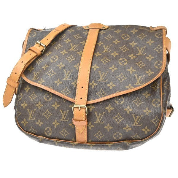 LOUIS VUITTON Saumur 35 Shoulder Bag Monogram Leather BN France M42254 13MA609