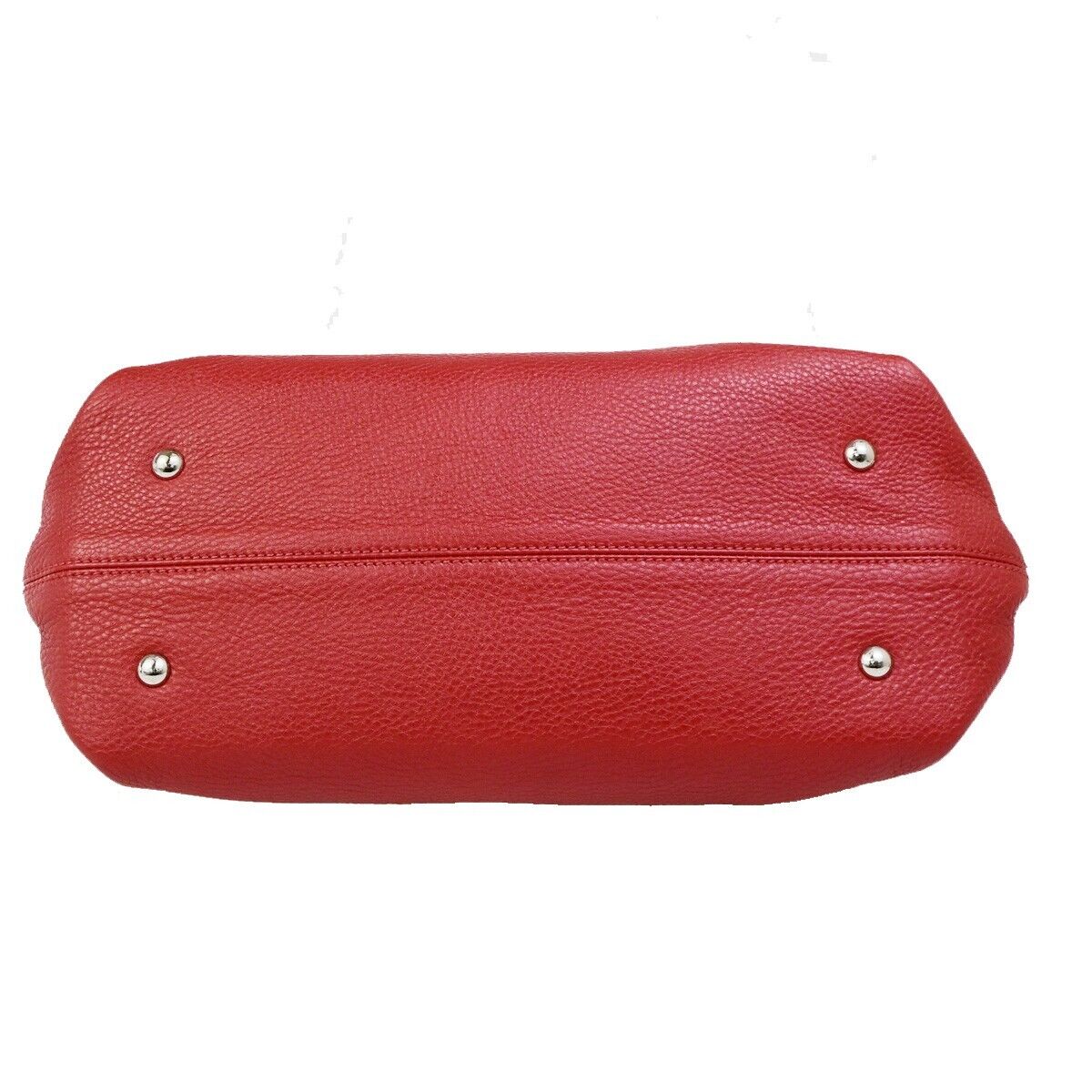 SALVATORE FERRAGAMO Gancini 2Way Shoulder Hand Bag Leather Red SHW 34ED318