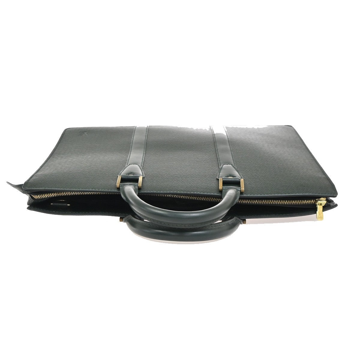 LOUIS VUITTON Porte Documents Lozan Briefcase Hand Bag Taiga M30054 04ZA369