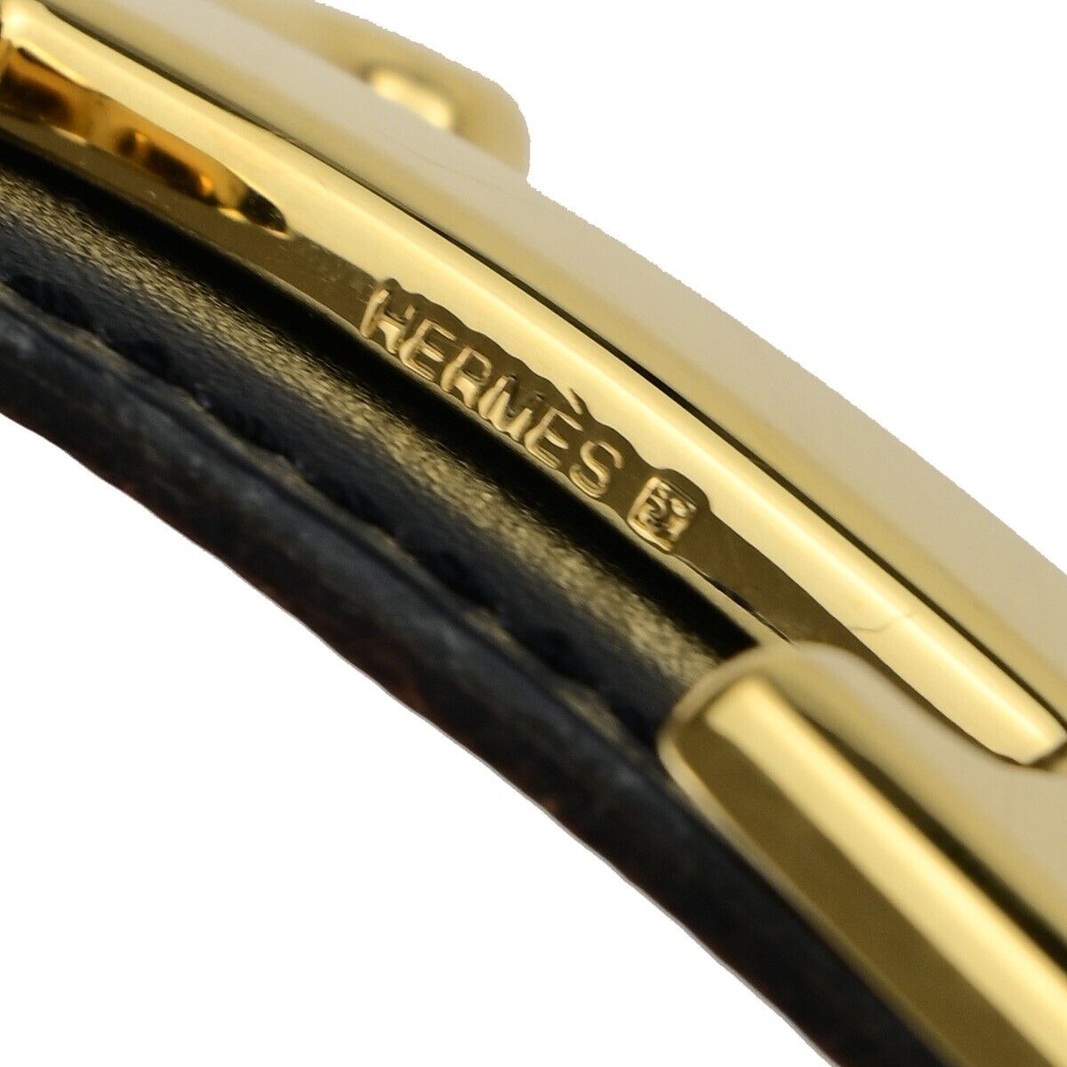HERMES H Logo Constance Reversible Buckle Belt #70 Leather ◯Z Black GHW 83EC005
