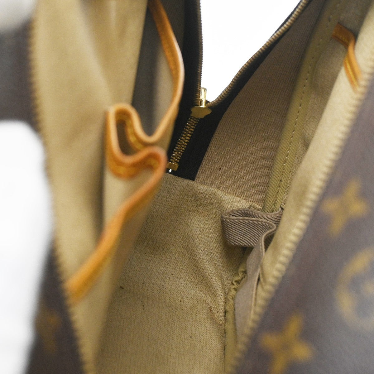 LOUIS VUITTON LV Logo Deauville Hand Bag Monogram Leather Brown M47270 81CA538