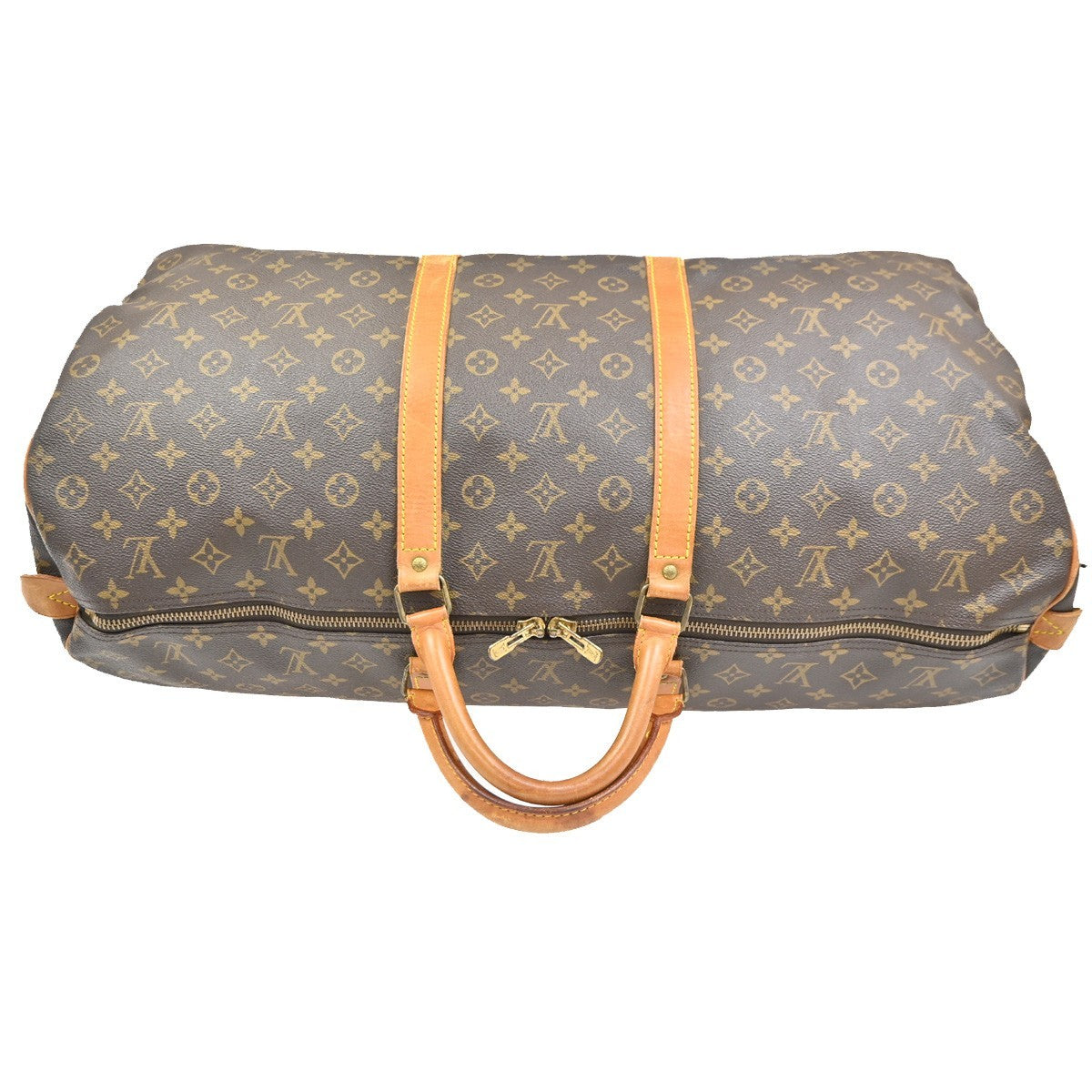 LOUIS VUITTON Keepall 60 Travel Hand Bag Monogram Leather Brown M41422 11PA090