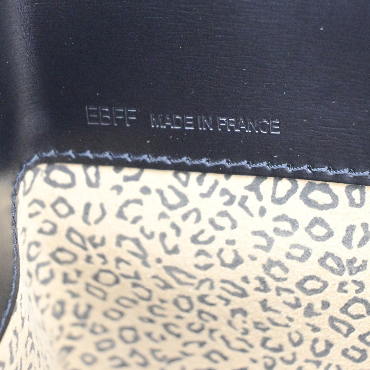 CARTIER Logo Panthere Shoulder Hand Bag Leathe Black France 76CB065